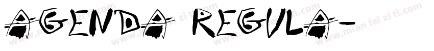 AGENDA REGULA字体转换